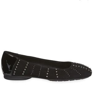 Black Darren Donald Pliner Studded Flats